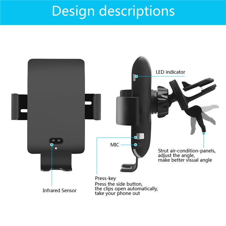 C13 Fastest Car Voice Control Wireless Charger