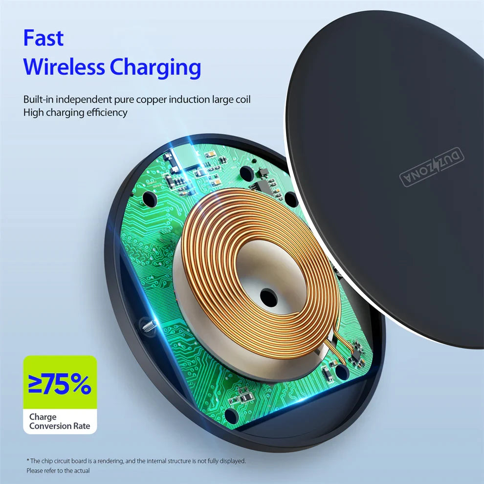 Duzzona Simple 15W Wireless Charger Pad