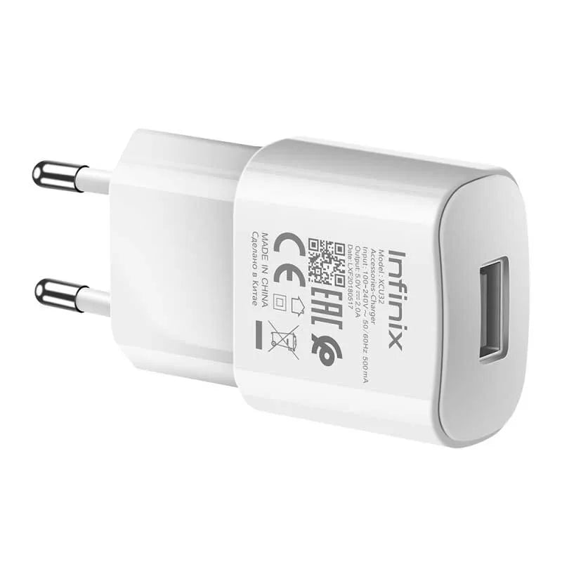 18W Infinix Original Adaptor Box(Only Charger)