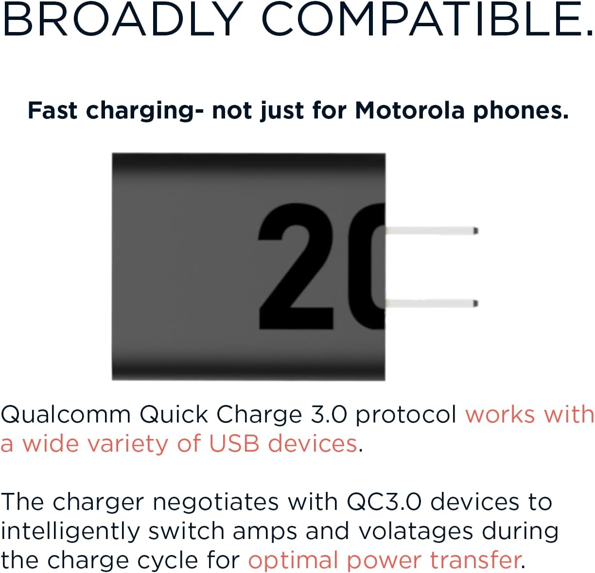 Motorola TurboPower 20W Wall Charger