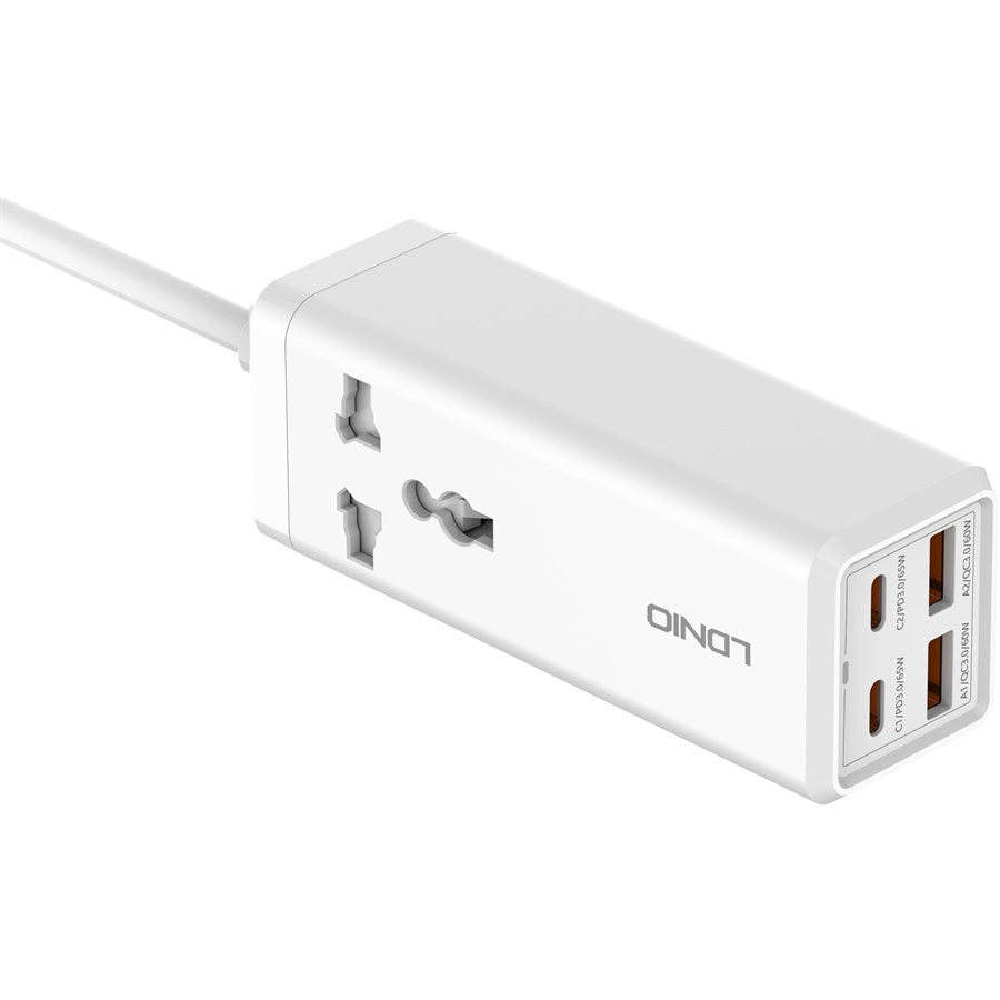 LDNIO Sc1418 65W Pd Adapter Multifunctional 250 Volts Charger Power Strip