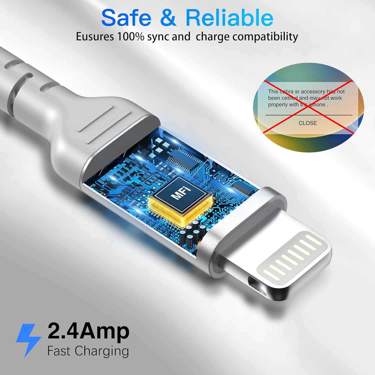 Apple USB to Lightning 20cm Powerbank Cable for iPhone iPad