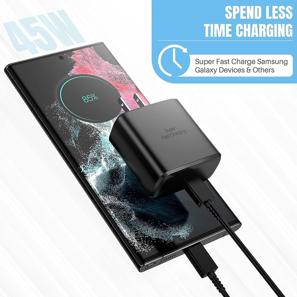 Samsung Official 45W USB-C Super Fast Charging Wall Charger (Black)