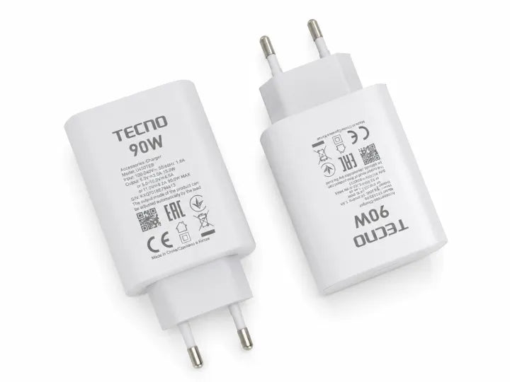 TECNO 90W Super Fast Charging Adapter Original Quality