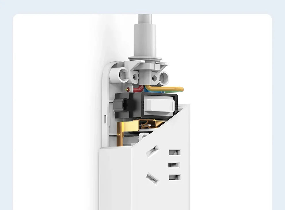 Xiaomi Mijia Power Strip 27W Fast Charge 3 Socket 3 USB Port 2500W Max