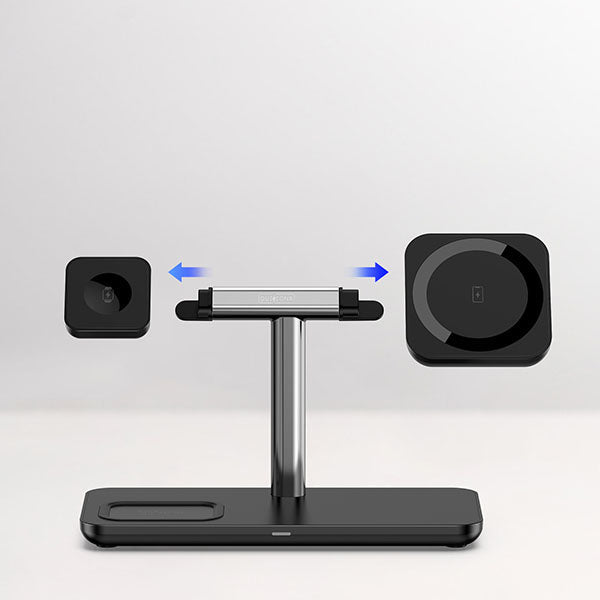 W6 3-in-1 charging station With Qi Certified Charger