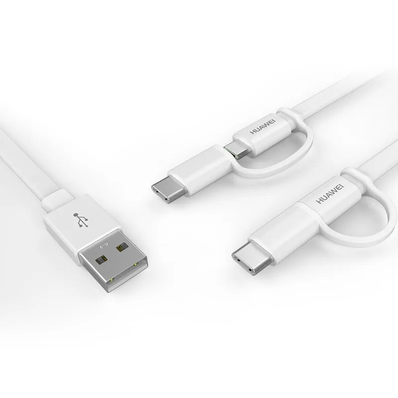 Huawei 2-in-1 Type-C + micro USB charger cable, white