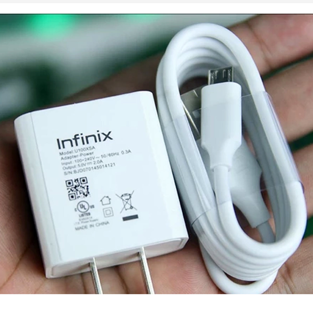 Infinix Charger 45W Fast Charging Power Adapter 2pin withut cable