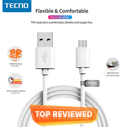 Tecno Original Micro USB Cable 18w