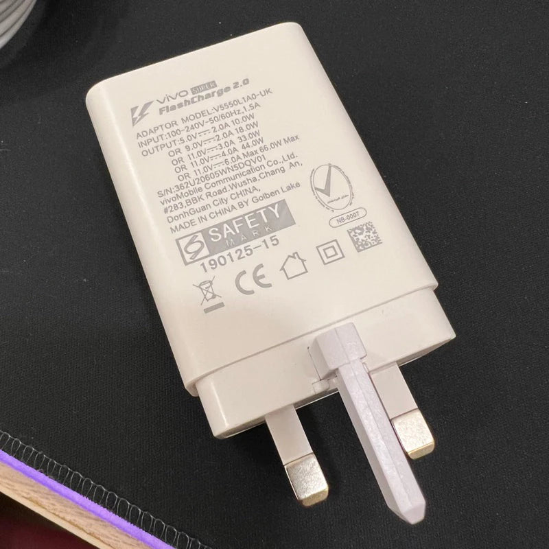Vivo 33W official original charger 3pin